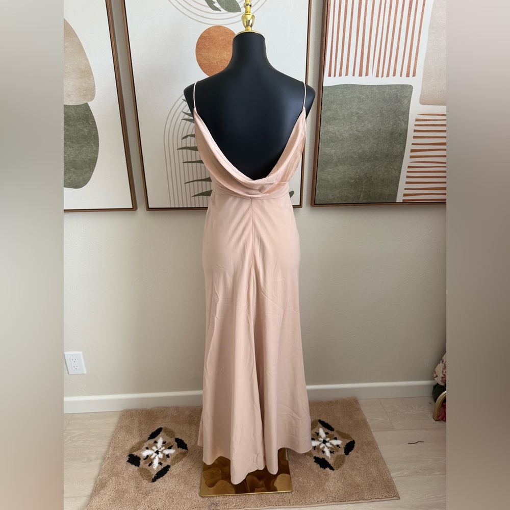 Jenny Yoo Blush Pink Maxi Gown Wedding Guest Dress - Picture 3 of 8